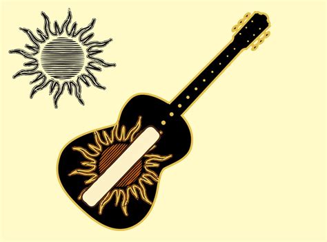 Sun And Music Vector Vector Art & Graphics | freevector.com