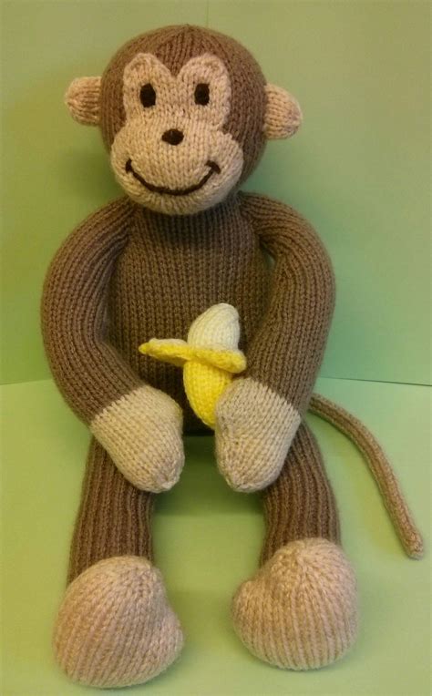 Knitted monkey - Sarah Keen pattern - 'Knitted wild animals ...