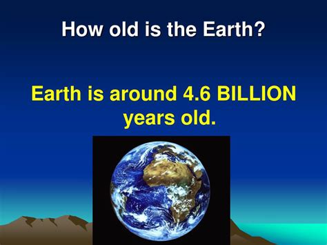 PPT - Earth’s Age + Evidence PowerPoint Presentation, free download - ID:3810609