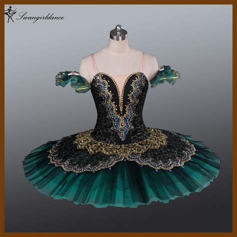 Adult Black Green La Esmeralda Ballet Tutu performance professional classical ballet tutus girls ...