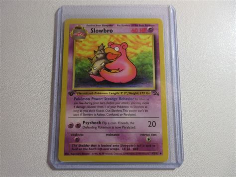 Mavin | Slowbro 1st Edition Fossil Pokemon Card LP