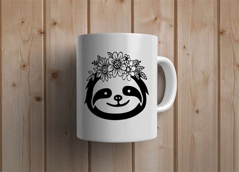 Sloth Mandala Svg Bundle Sloth Face Svg Sloth Flower Decal - Etsy