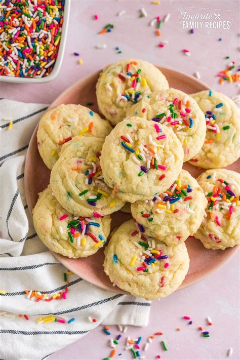 Funfetti Cake Mix Cookies