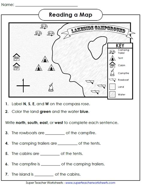 Reading A Map Worksheet - Alanna Leontyne