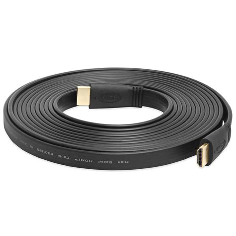 Flat HDMI Cable CL2 Rated Gold Plated - 15 Feet