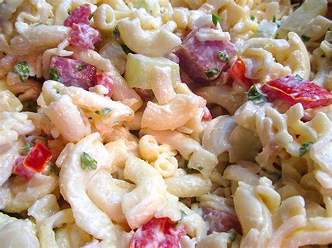 Ham and Cheese Macaroni Salad Recipe | Just A Pinch Recipes