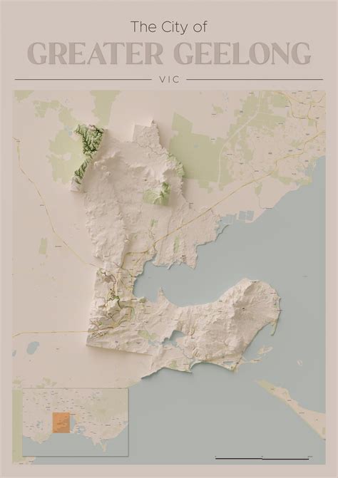 City of Greater Geelong: Relief Map : r/Geelong