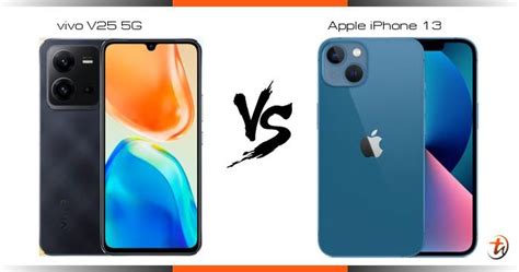 Compare vivo V25 5G vs Apple iPhone 13 specs and Malaysia price | phone features