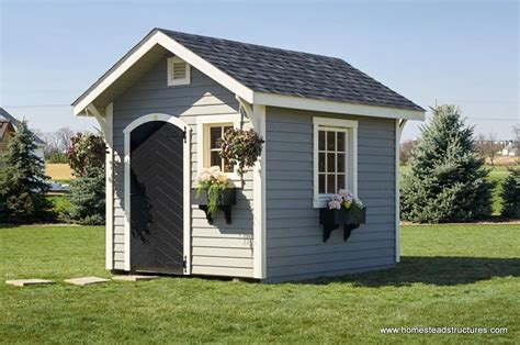 8x10 Classic Garden Shed with window flower boxes | Garden shed, Shed ...