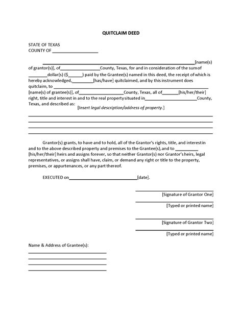 Free Printable Texas Legal Forms - Printable Blank World