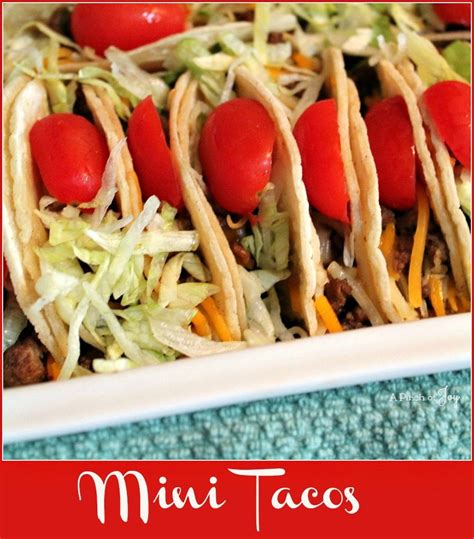 Mini Tacos Mini Tacos, Sour Cream Taco, Green Salsa, Olive Relish, Mini Foods, Taco Seasoning ...