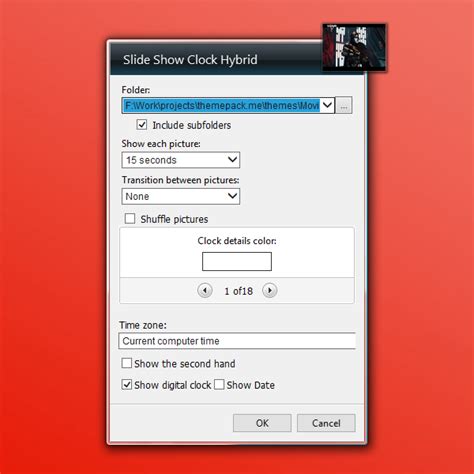 Slide Show Clock Windows 10 Gadget - Win10Gadgets