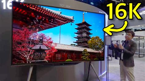 World-first 110" 16K consumer TV unveiled at Display Week