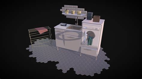 Washing Machine (home) - Download Free 3D model by nikita.bulgakov (@bulgakov) [b2ca234] - Sketchfab