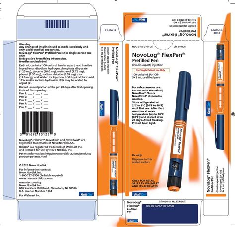 Novolog Flexpen Prescribing Information