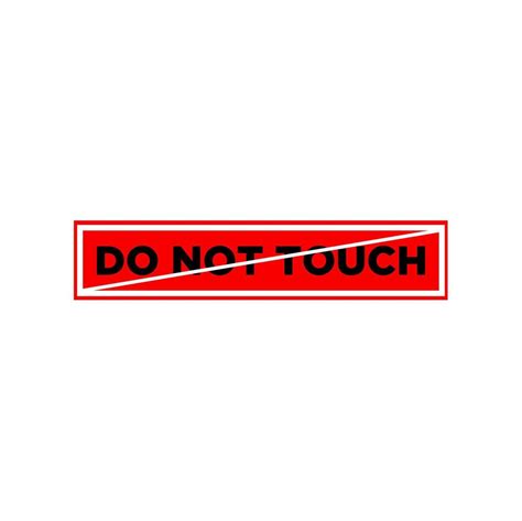 DO NOT TOUCH vector icon. DO NOT TOUCH. 20292443 Vector Art at Vecteezy