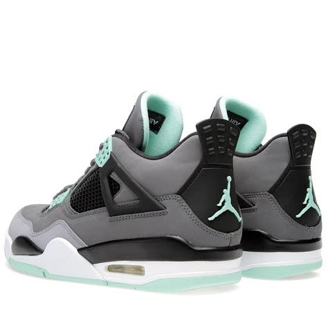 Nike Air Jordan IV Retro 'Green Glow' Dark Grey & Green Glow | END.