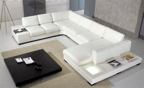 Aliexpress.com : Buy European laest designer Sofa Large Size U Shaped White Leather Sofa with ...