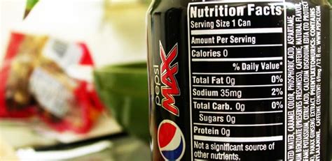 Pepsi Max Nutrition Label | Besto Blog