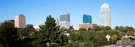 Winston Salem Skyline Panorama