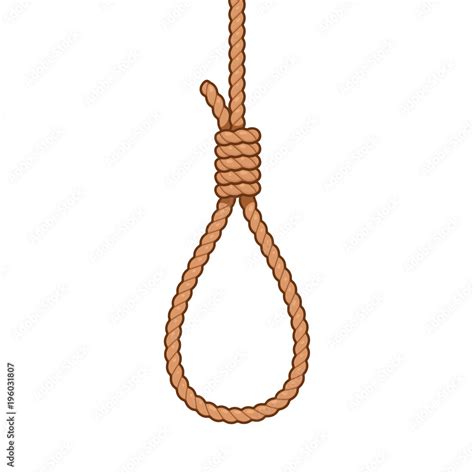 Hangman noose rope knot Stock Vector | Adobe Stock