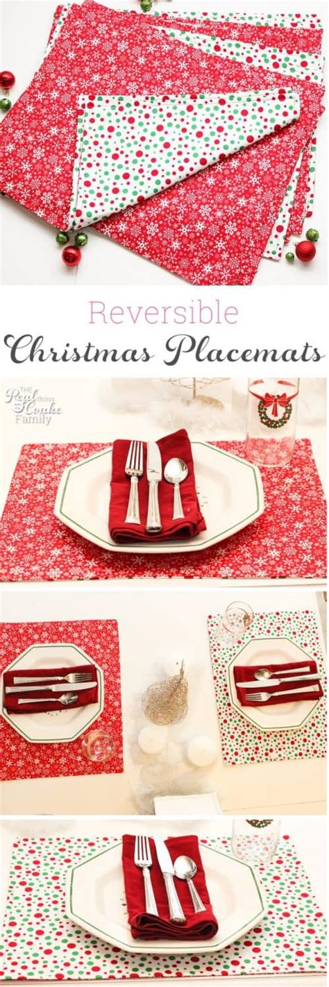 How to make Reversible Christmas placemats - Tutorial