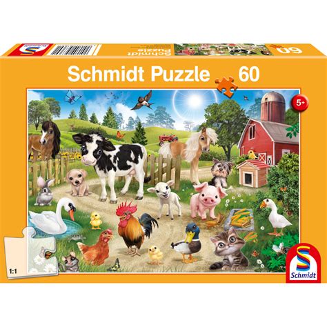 Schmidt Puzzles - Puzzle "Animal Club Farm Animals" 56369 - 60 pieces