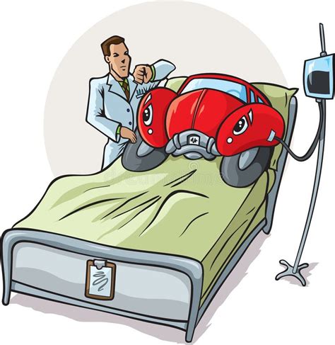 Sick Car stock vector. Illustration of automobile, blanket - 32931325