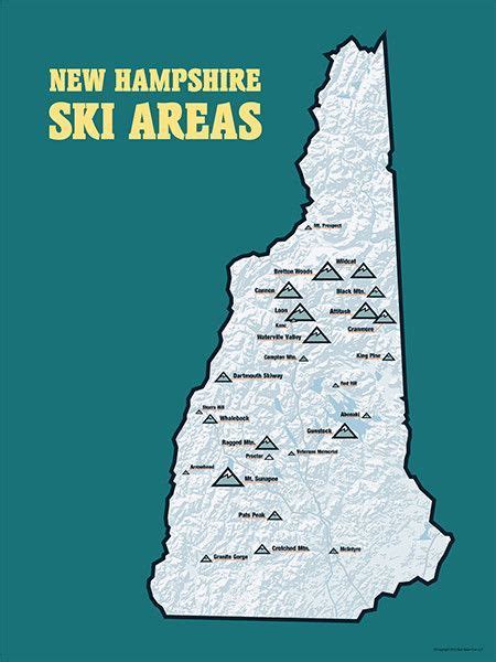 New Hampshire Ski Map - Draw A Topographic Map