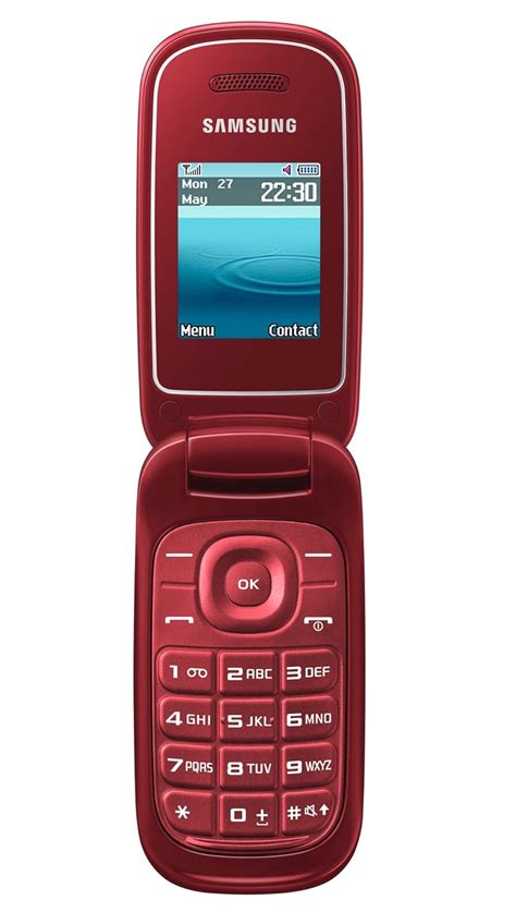 Samsung E1270 Sim Flip Mobile Phone Unlocked Cheap Basic Cheapest RED ...