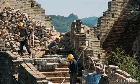 Restoration of the Jiankou-section of the Great Wall to restore its former glory - Global Times