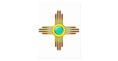 Zia sun - Zia Pueblo - strength symbol Postcard | Zazzle.com