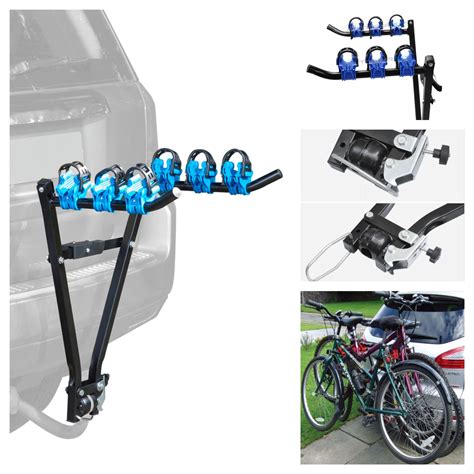 3 Bike Tow Bar Towbar Towball Mount Cycle Bicycle Carrier Car Van Rack ...