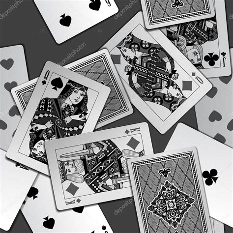 Black and white playing cards background Stock Vector Image by ©maystra #106033854