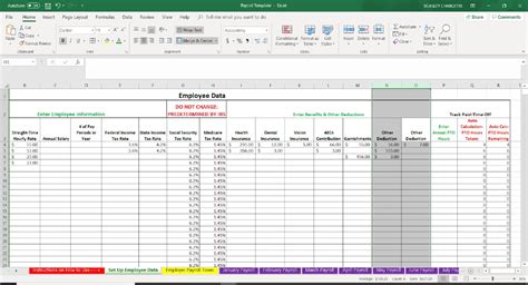 Employee Earnings Record Excel Template ~ MS Excel Templates