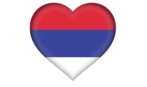 Republika Srpska flag icon in the form of a heart 13471446 PNG