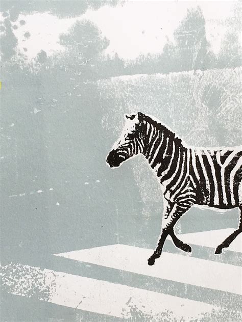 Buy Zebra Crossing II, Art Print by Katie Edwards, Wychwood Art