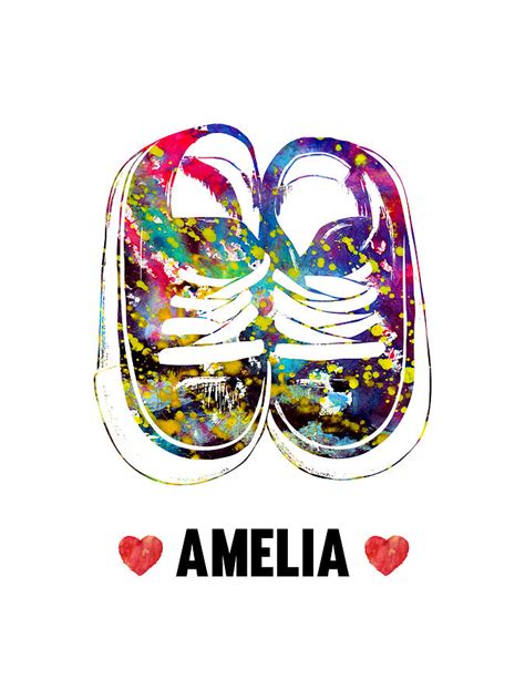 Amelia Baby Name Digital Art by Erzebet S | Fine Art America