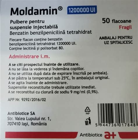 Moldamin - Farmacist de Garda - Moldamin în stoc