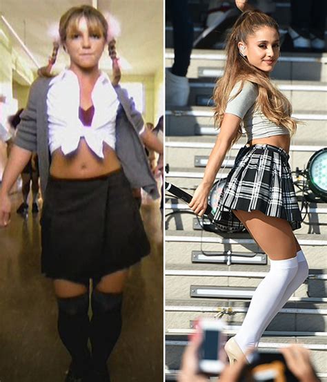 Ariana Grande’s School Girl Outfit — Hotter Than Britney Spears’ Look ...