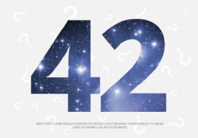 What is 42 (h2g2, meaning of life, The Hitchhiker's Guide to the Galaxy)?