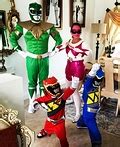 DIY Power Ranger Family Costumes