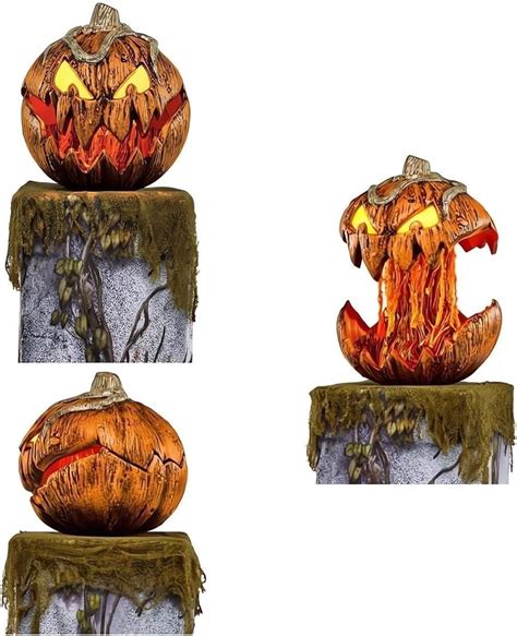 Buy PW TOOLS For Spirit Halloween Animatronics 2023, Halloween Gourdo Pumpkin Lighting Talking ...