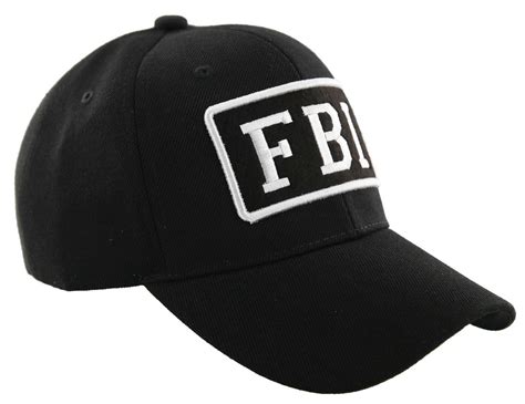 NEW! FBI BALL CAP HAT POLICE BLACK - Men's Hats