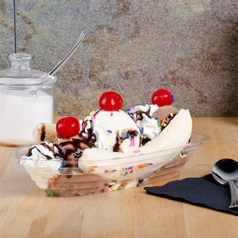 Economy Banana Split Boat 12 oz (125pk) | Banana split, Dessert bowls, Banana boats