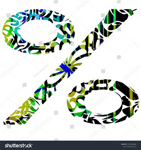 Percent Symbol Logo Design Illustration Stock Illustration 1928448086 ...