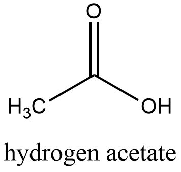 Acetate Structural Formula