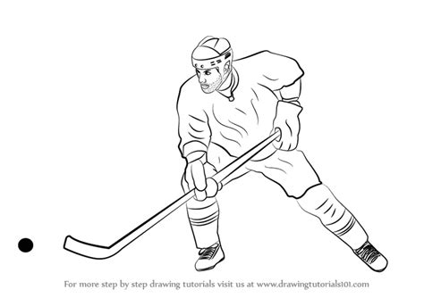 How To Draw A Cartoon Hockey Player - Trackreply4