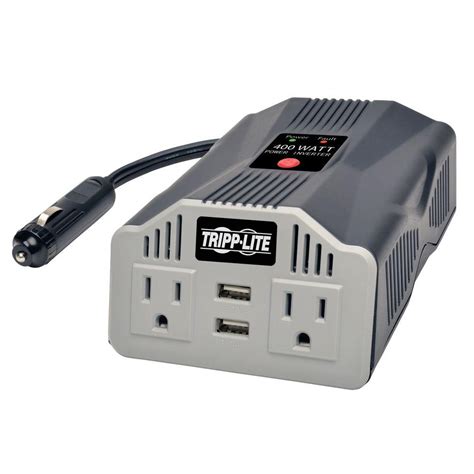 Tripp Lite 400-Watt Power Inverter with USB Charging Ports-PV400USB - The Home Depot