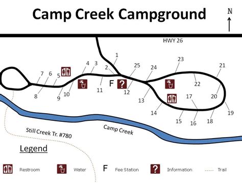 Creek Campground Map